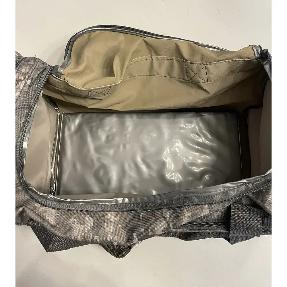 NRA Range Gear Duffle Bag Digital Camo Green Top Handle 20” x 10” x 11” Canvas